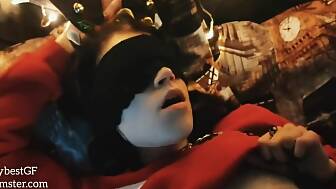 xmas lesbian santa fucks