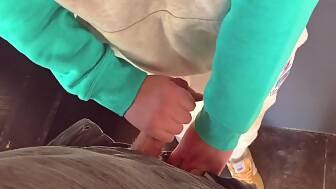 cums panties pull gym