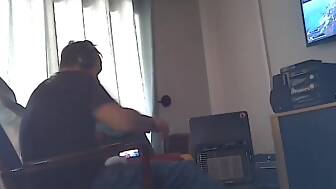 caught sucking cock