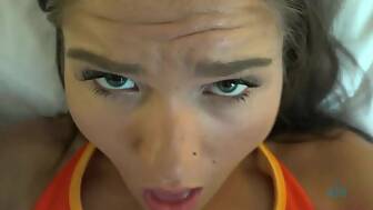 strokes dick feet pov