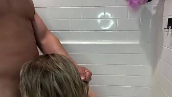 blondie cummed shower