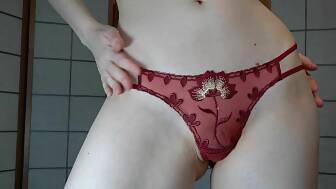 panties darkhaired bald pumped
