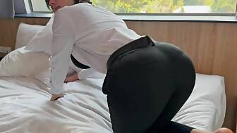 secretary blow penetrates prick