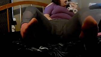 sweaty socks teasing vagina
