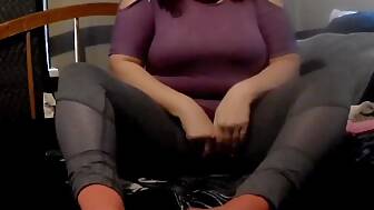 sweaty socks teasing vagina