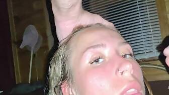 banged teen bath massive