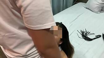 bdsm blindfolded bunny maid