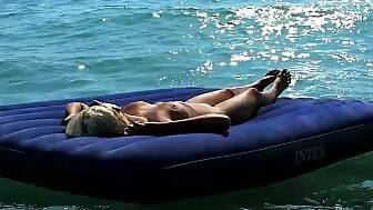 watched beach huge melons