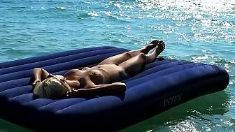 watched beach huge melons