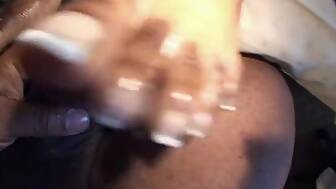 cums dark feet