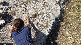 sister fucks outdoor