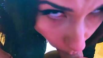 2 hoes sucking penis