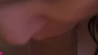 closeup suck dripping jizz