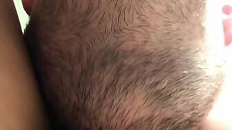 strip legs spread cum