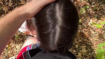 jizzing panties woods