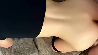 watches wanks eats sperm