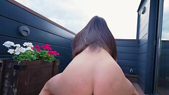 watched stepmother masturbate balcony