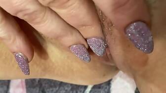 unshaved cunt juice closeup