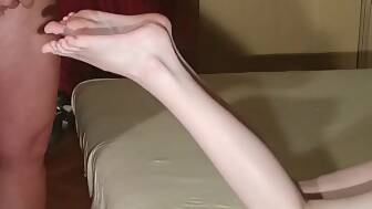 jerk leg fucking wet