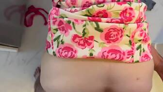 wife double creampie kitchen