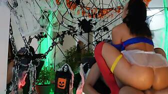halloween party rectal squirt