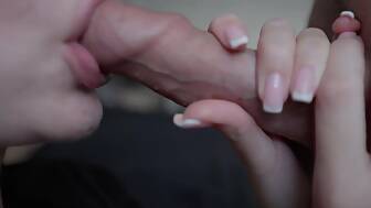 tongue licking sucks jizz