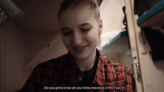 train blowjob swallowed sperm