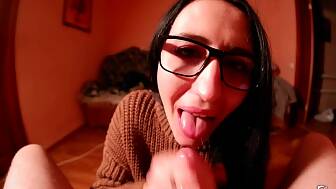 nerdy glasses suck prick