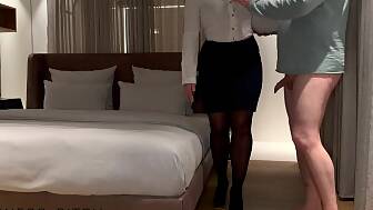 secretary chief doggystyle creampie