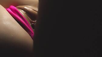 rubbing pussy cumming panties