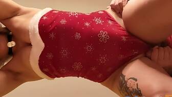shoot christmas cunnilingus fuck