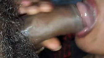 blowing cock jizz mouth