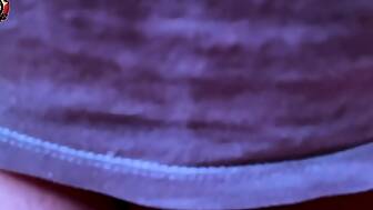 closeup unshaved cunt stroke