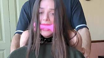 slave handcuffed chair cums