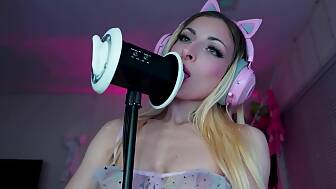 asmr kisses head lotion