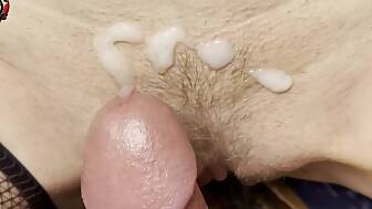 close milfs cunt nailed