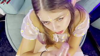 cosplay blowjob footjob huge