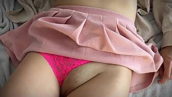 teasing jerk shaved snatch