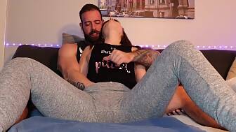 stepdaughter ejaculating yoga pants