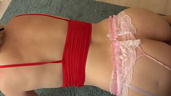 pregnant milf lingerie penetrates