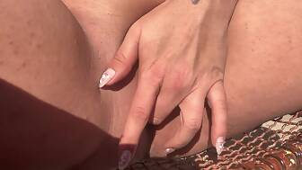 masturbating outside close