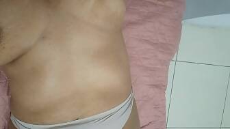 stepmother caresses fondling