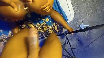 ebony booty anal banged
