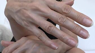 hands wank jizz hand