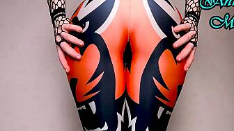 pawg leggings spanked butt