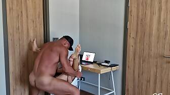 blowing table spreading backside