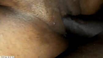 penetrate rubs jizz twat
