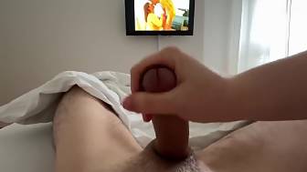 caught wanking wanks cumshot