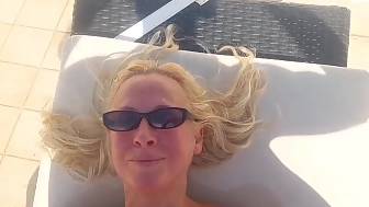 blond mature wife closeup