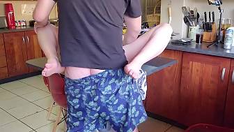 banging wife kitchen